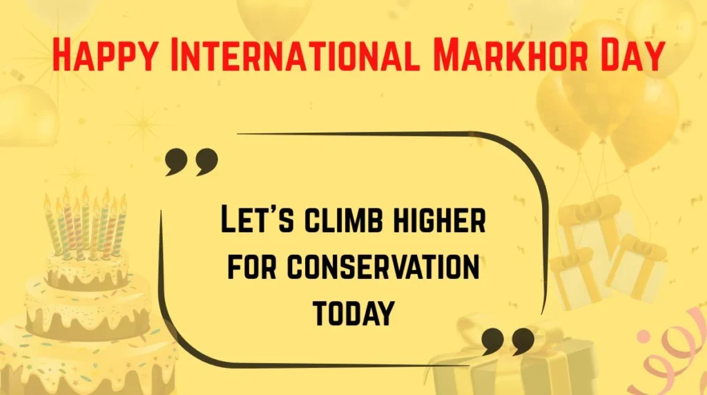 Happy International Markhor Day