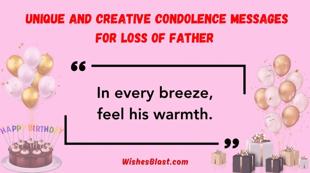 Unique and Creative Condolence Messages for Loss of Father