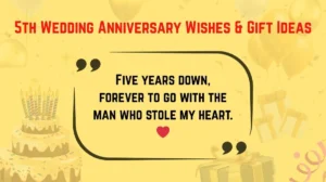 5th Wedding Anniversary Wishes & Gift Ideas