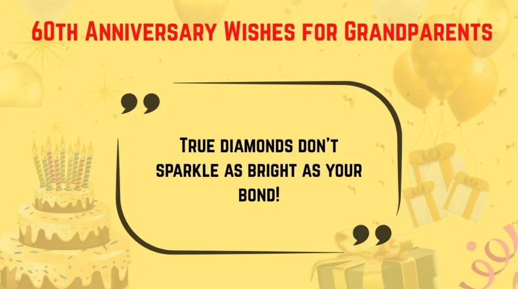  60th Anniversary Wishes for Grandparents