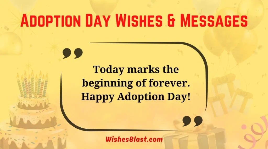 Adoption Day Wishes & Messages
