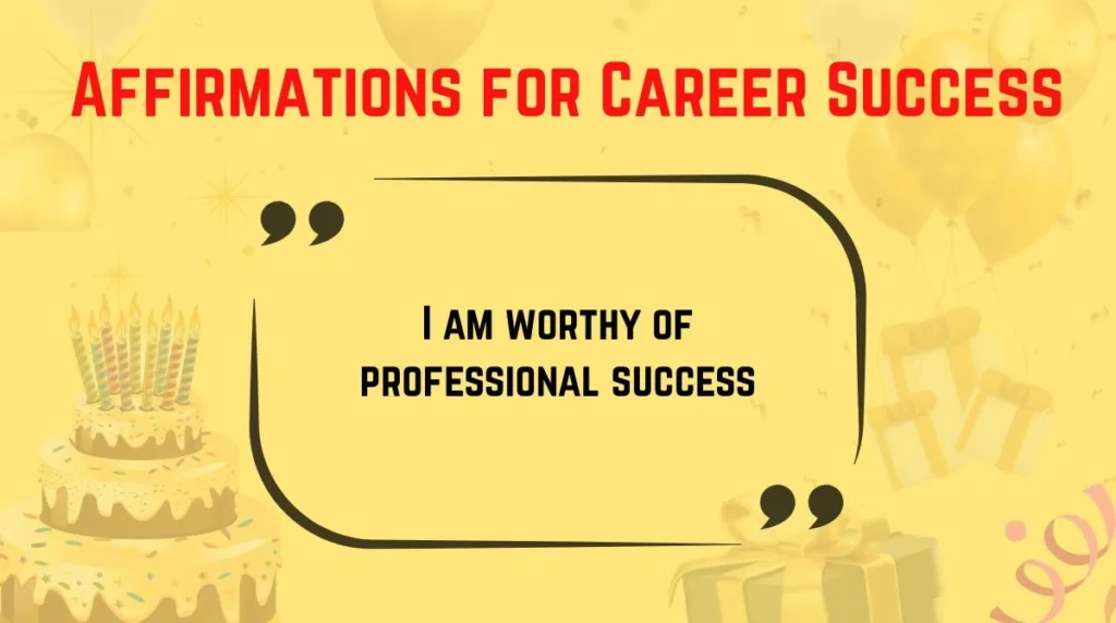  Affirmations for Career Success