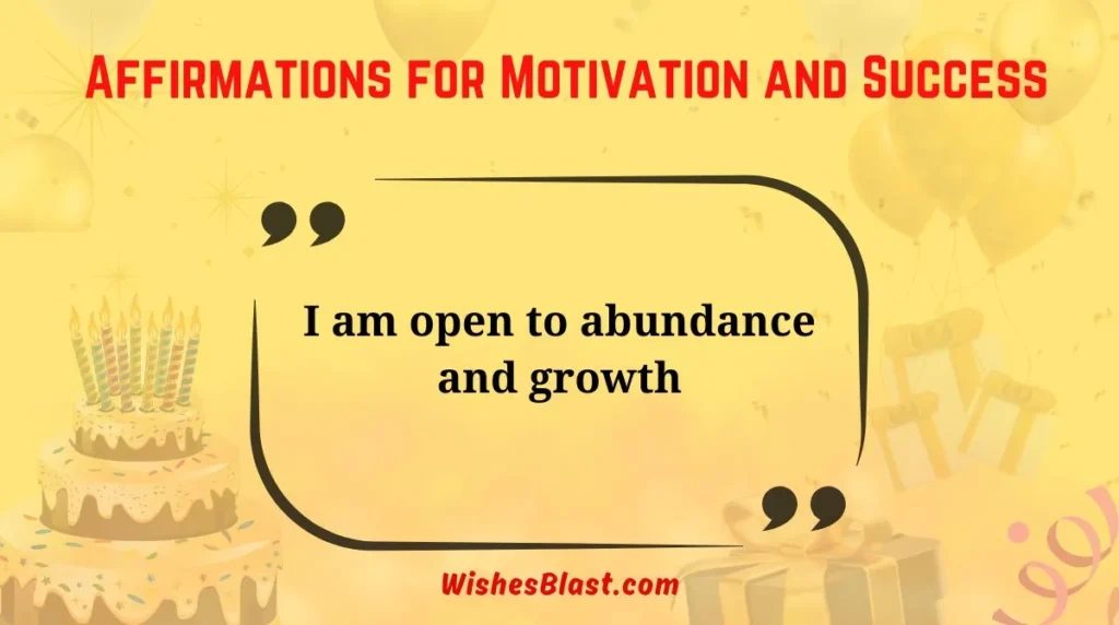  Affirmations for Motivation and Success
