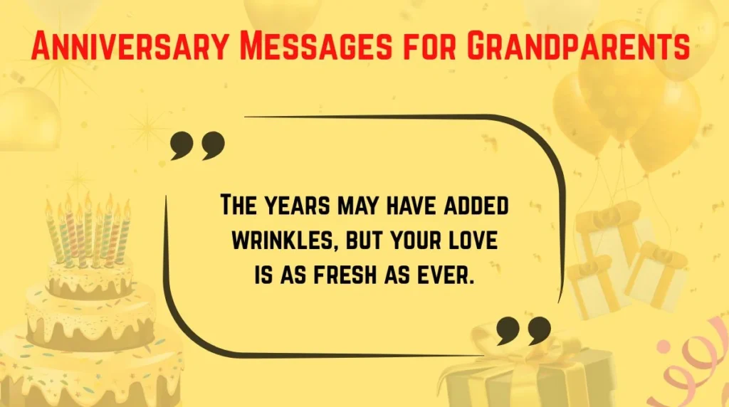 Anniversary Messages for Grandparents