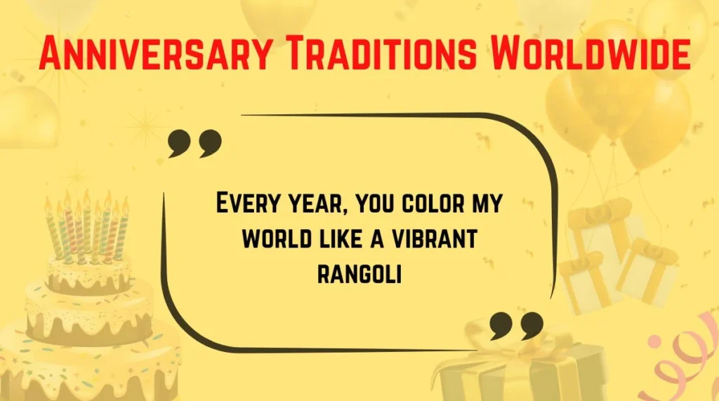 Anniversary Traditions Worldwide