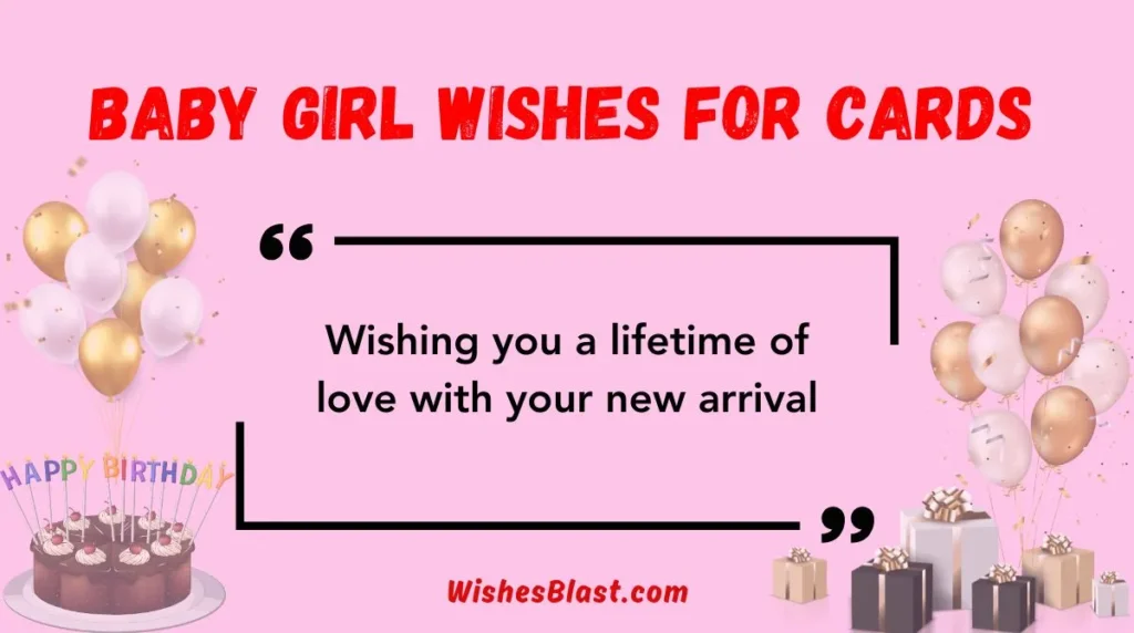 Baby Girl Wishes for Cards