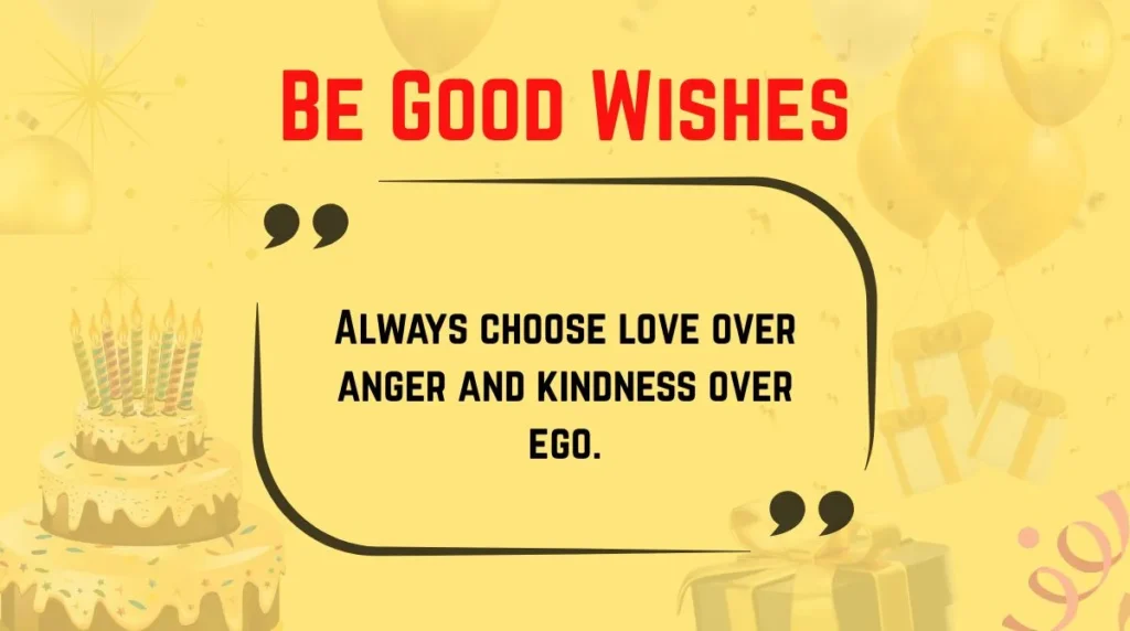 Be Good Wishes