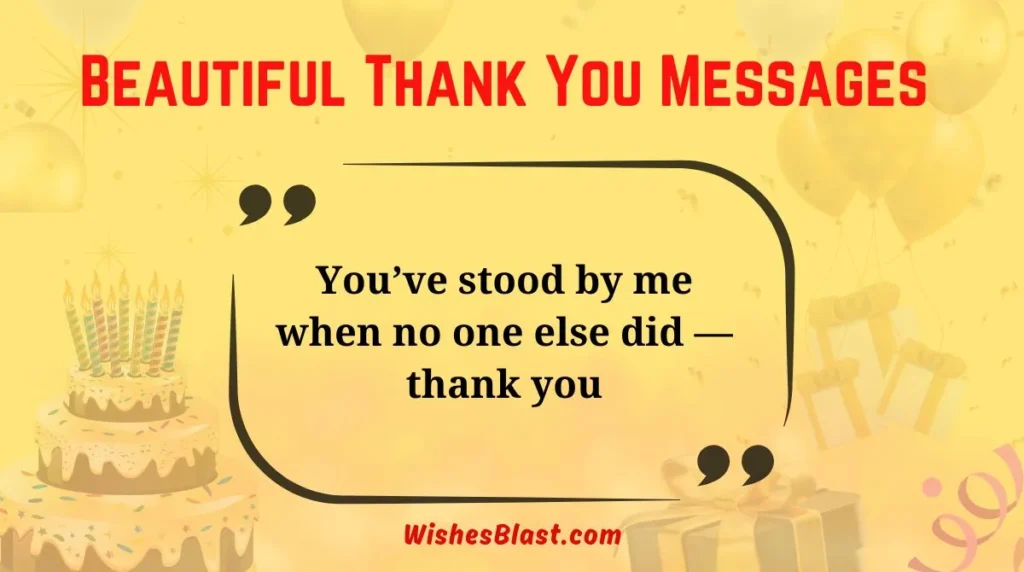 Beautiful Thank You Messages