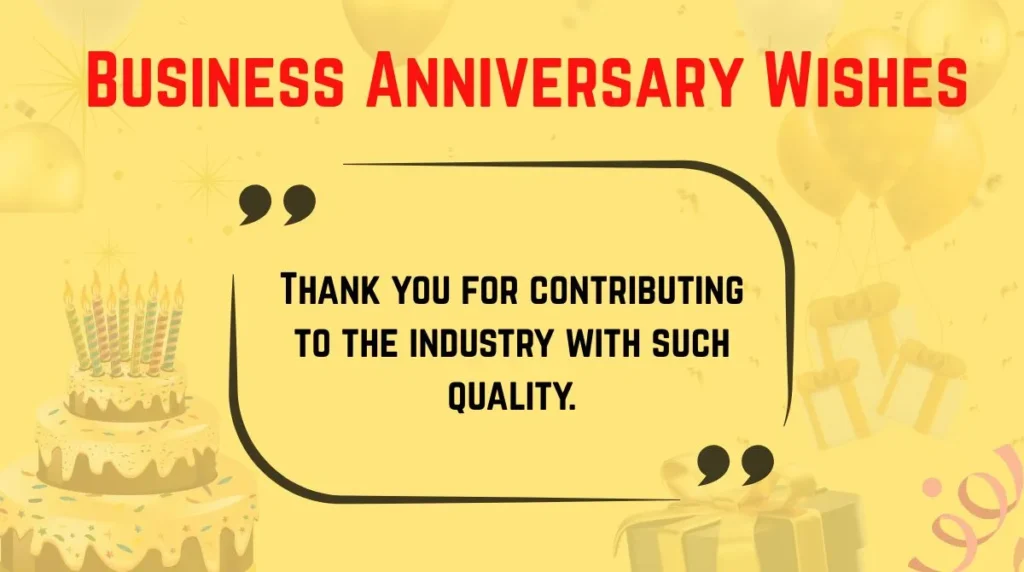 Business Anniversary Wishes