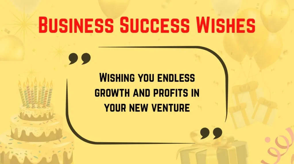 Business Success Wishes