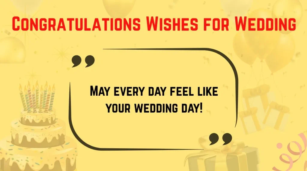 Congratulations Wishes for Wedding