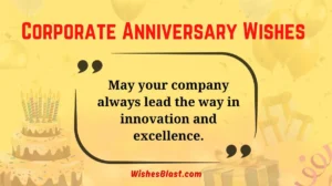 Corporate Anniversary Wishes