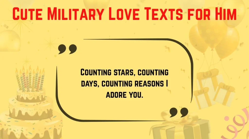 Cute Military Love Texts for Him