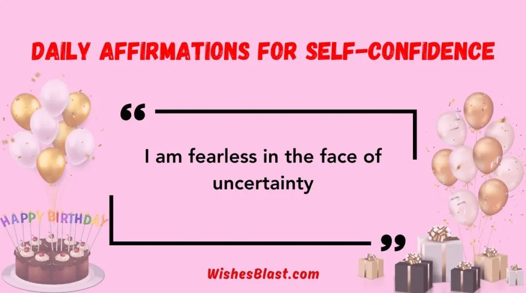 Daily Affirmations for Self-Confidence