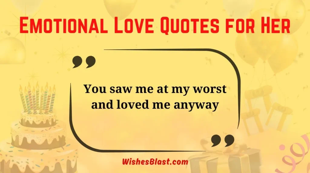 Emotional Love Quotes for Her