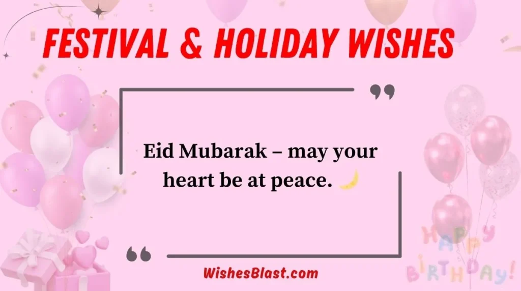 Festival & Holiday Wishes