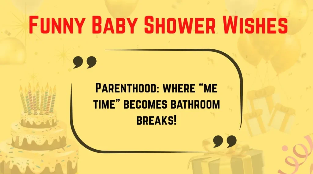 Funny Baby Shower Wishes 