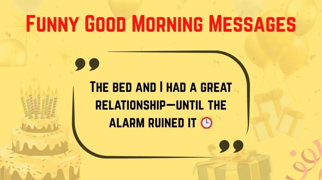 Funny Good Morning Messages