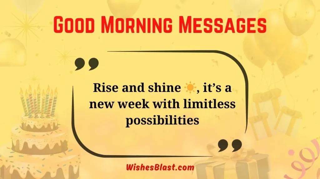 Good Morning Messages