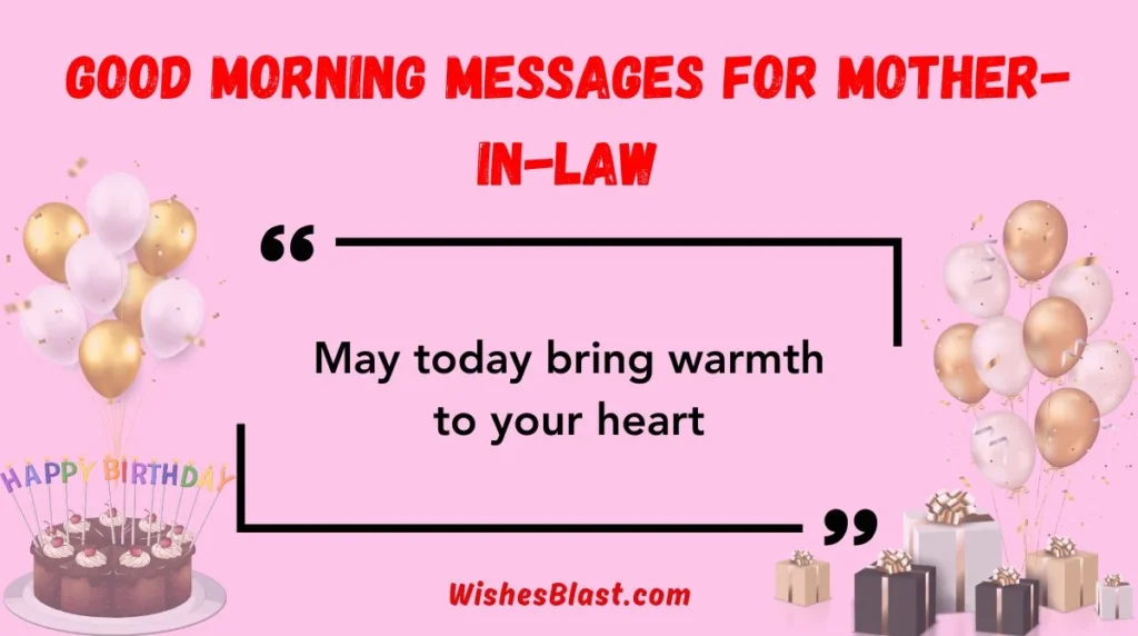 Good Morning Messages for Mother-in-Law