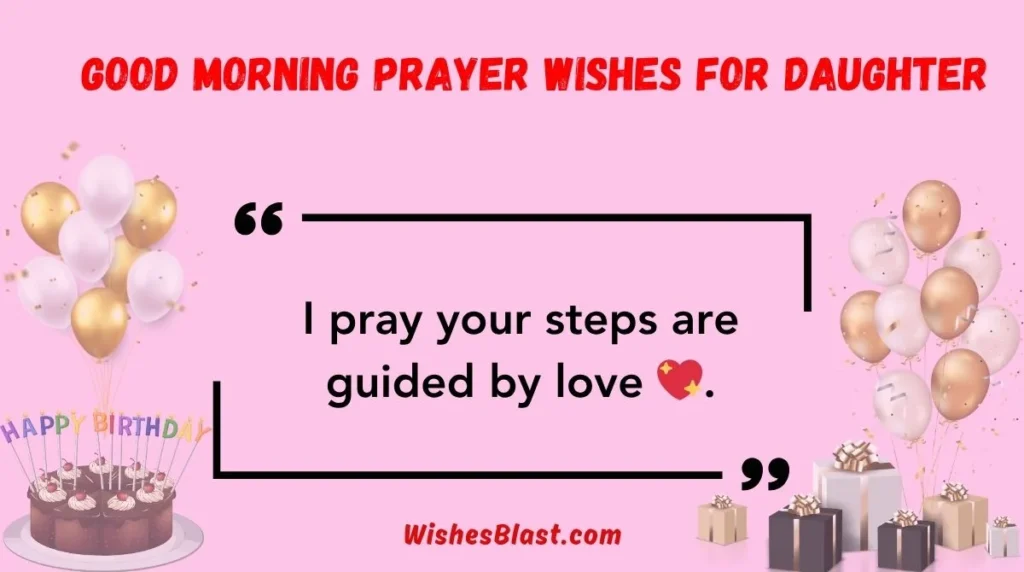 Good Morning Prayer Wishes for Daughter