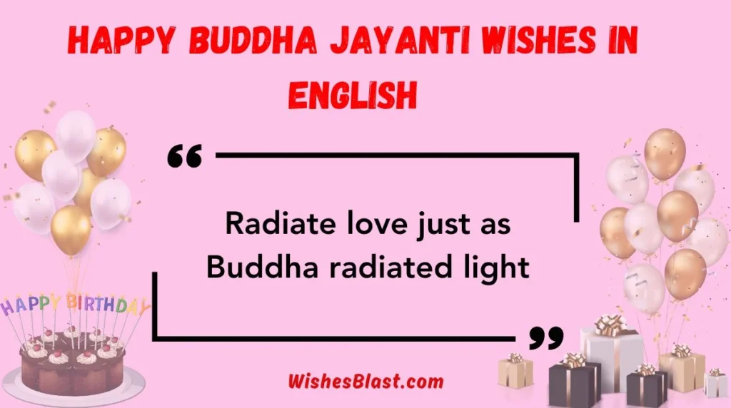 Happy Buddha Jayanti Wishes in English