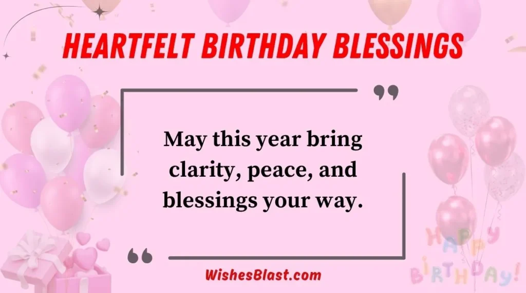 Heartfelt Birthday Blessings