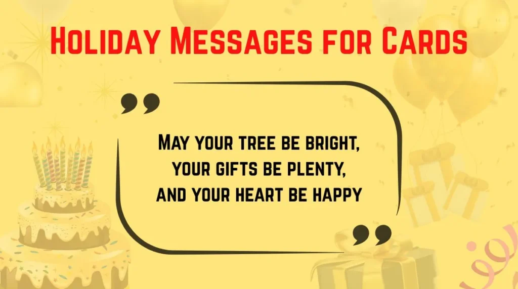 Holiday Messages for Cards