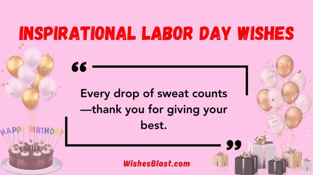 Inspirational Labor Day Wishes