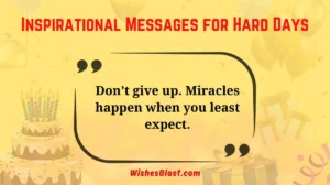 Inspirational Messages for Hard Days