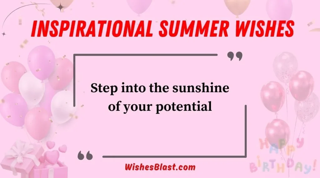  Inspirational Summer Wishes