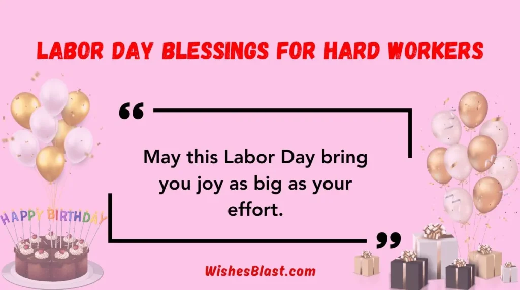 Labor Day Blessings for Hard Workers