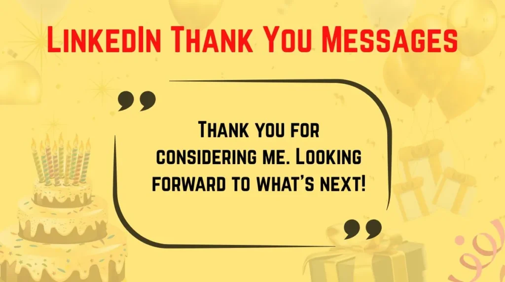 LinkedIn Thank You Messages