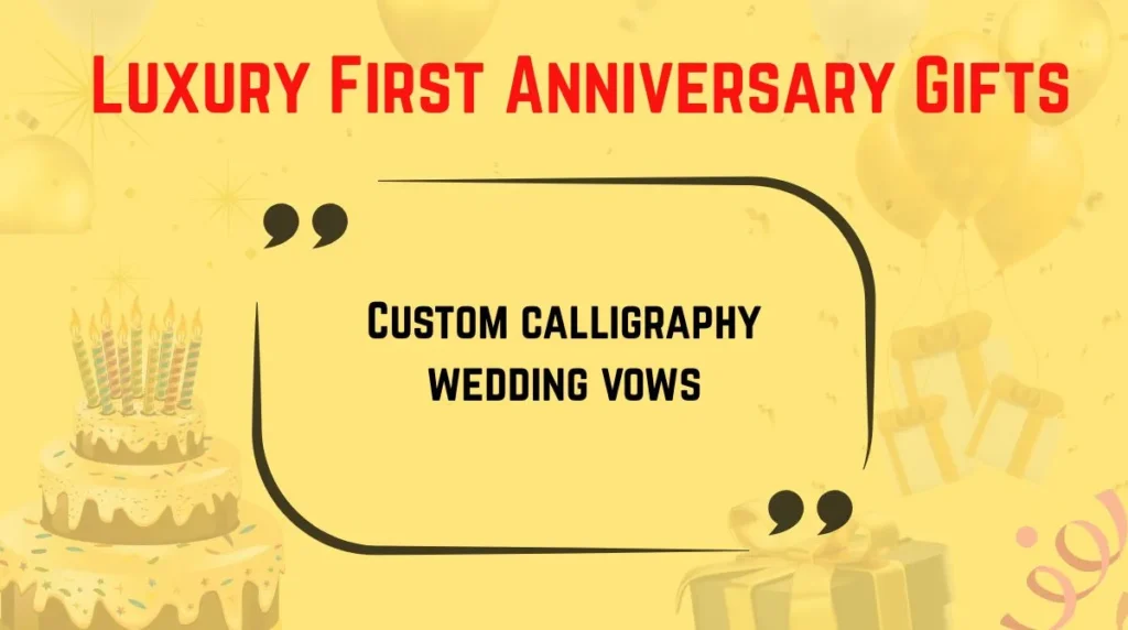 Luxury First Anniversary Gifts
