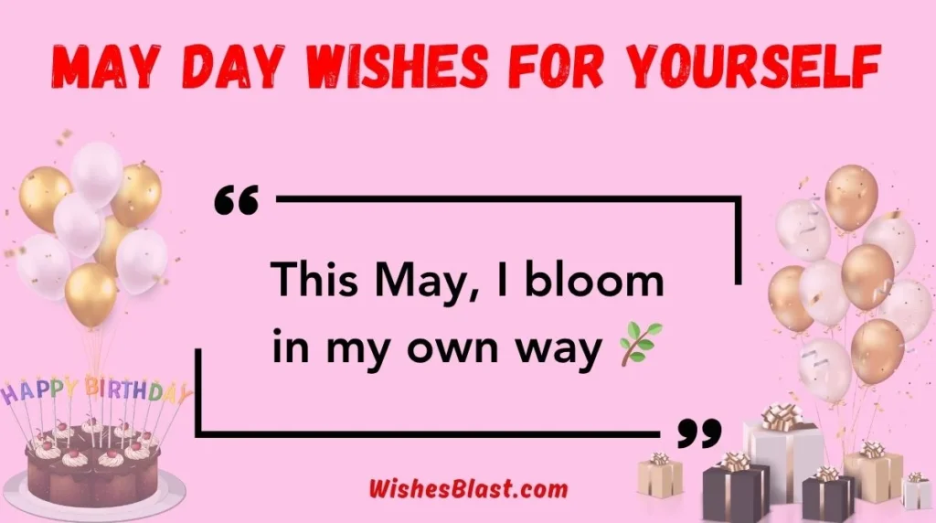 May Day Wishes for Yourself