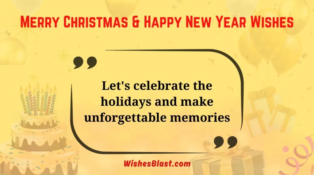 Merry Christmas & Happy New Year Wishes