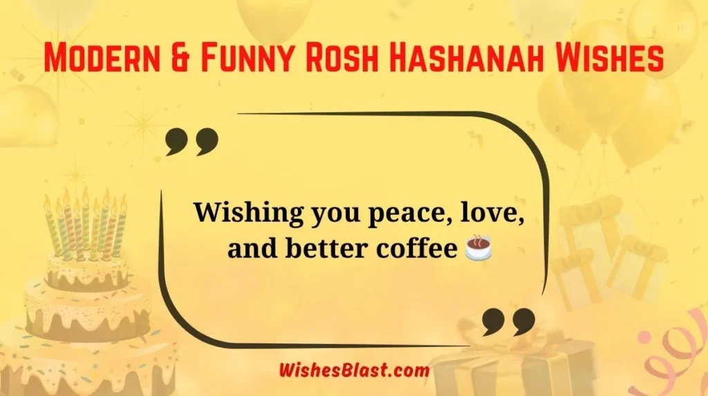 Modern & Funny Rosh Hashanah Wishes