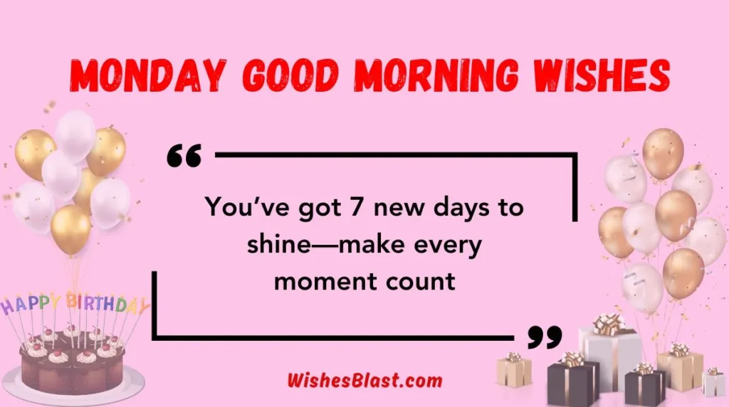 Monday Good Morning Wishes