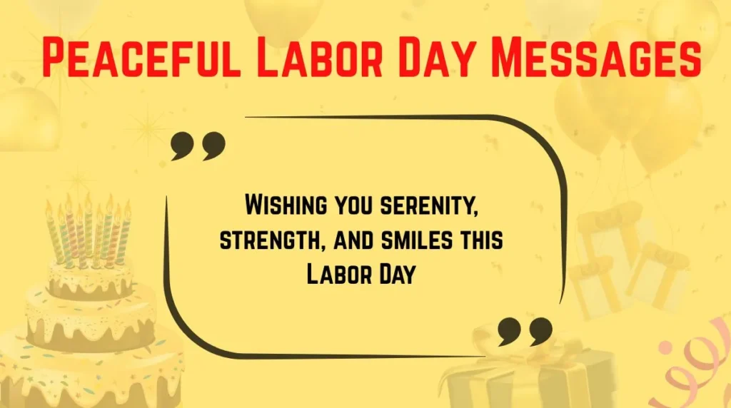 Peaceful Labor Day Messages