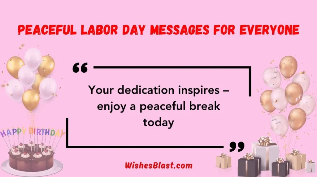 Peaceful Labor Day Messages for Everyone
