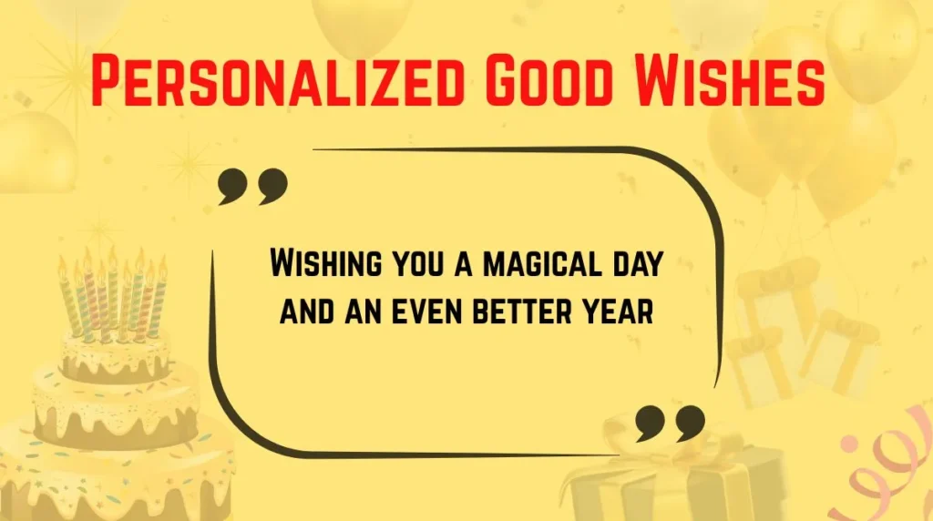 Personalized Good Wishes