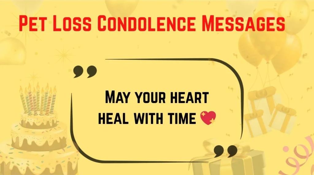 Pet Loss Condolence Messages