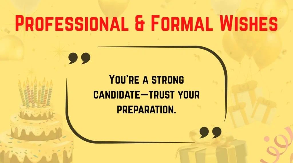 Professional & Formal Wishes