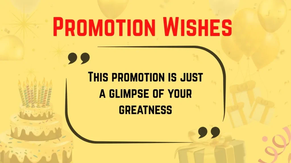 Promotion Wishes