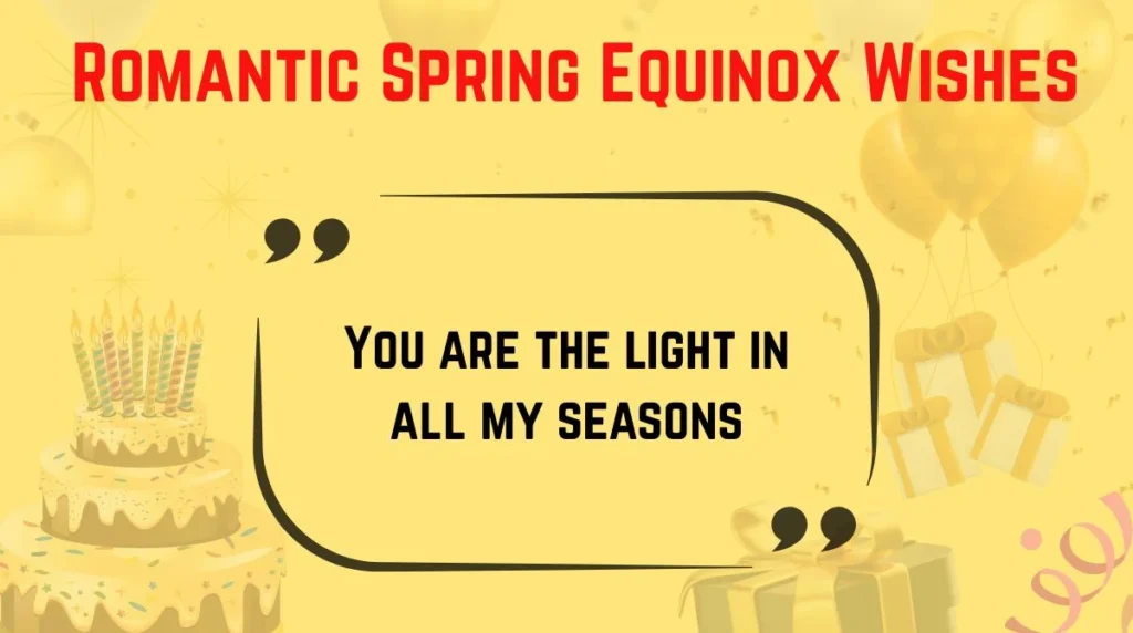 Romantic Spring Equinox Wishes