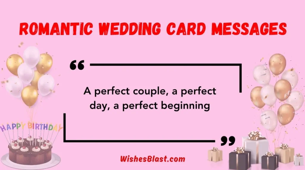 Romantic Wedding Card Messages
