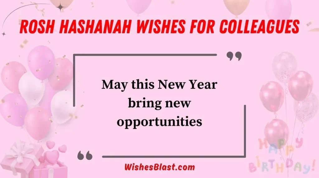 Rosh Hashanah Wishes for Colleagues