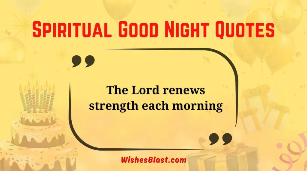 Spiritual Good Night Quotes