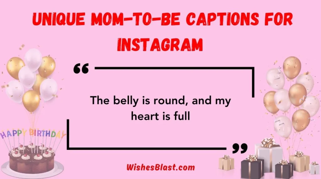 Unique Mom-to-Be Captions for Instagram