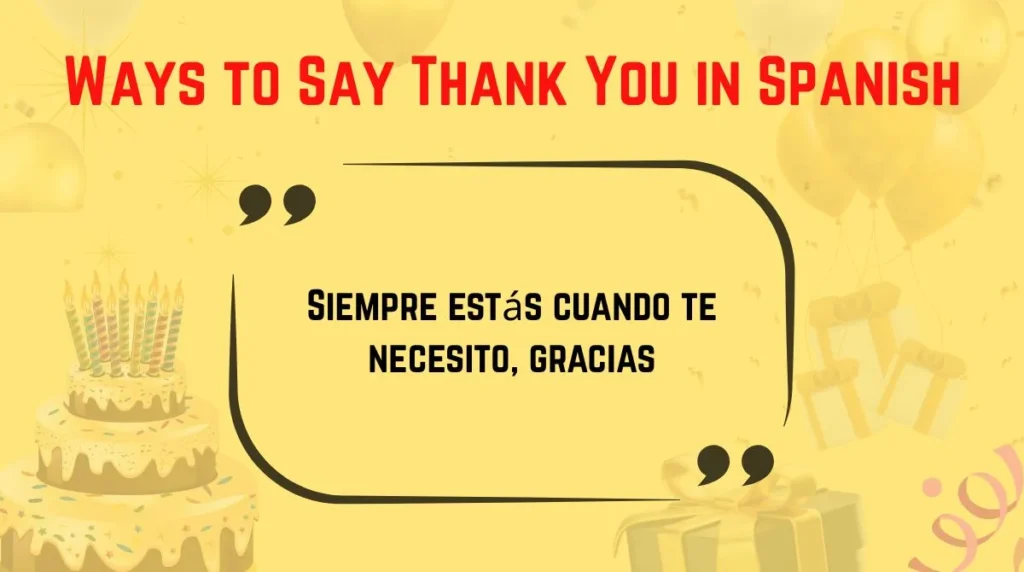 Ways to Say Thank You in Spanish